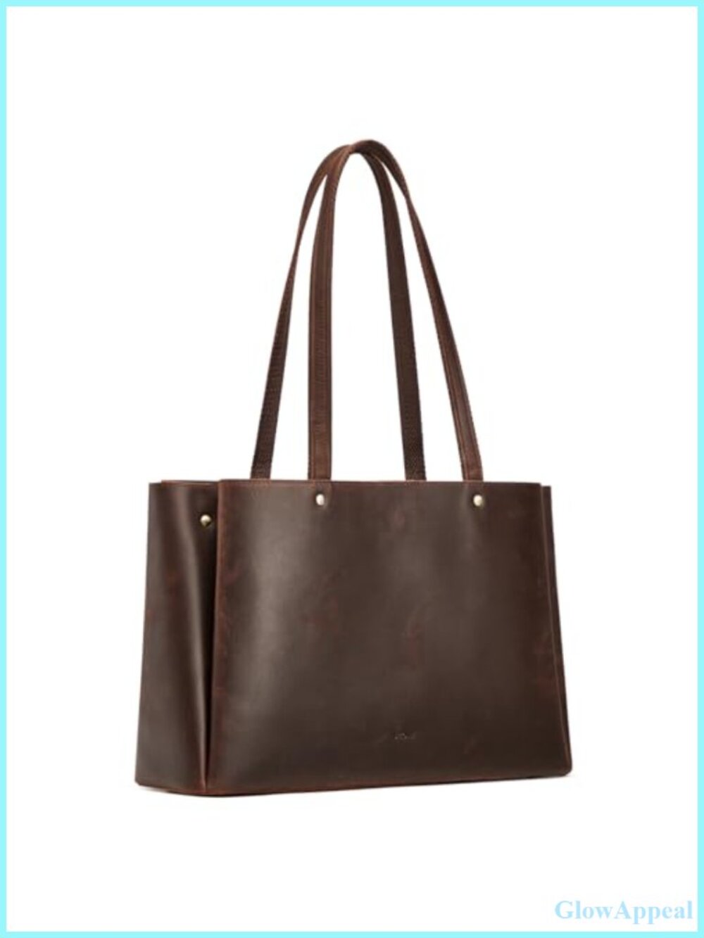 Genuine Leather Tote Bag Large Shoulder Handbag Work